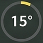 ボール距離 15°